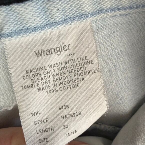 Vintage Wrangler Silverlake Buttonfly High Waisted Light Wash Jeans 15/16 - Picture 8 of 9